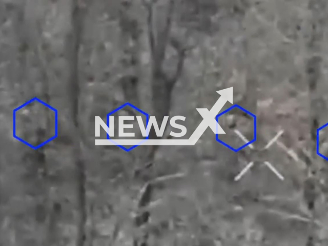 Picture shows a group of Ukrainian soldiers in Ukraine in undated footage. The footage released by the People's Militia of the DPR on Monday, Jan. 23, 2023.Note: Picture is screenshot from a video. (@nm_dnr/Newsflash)