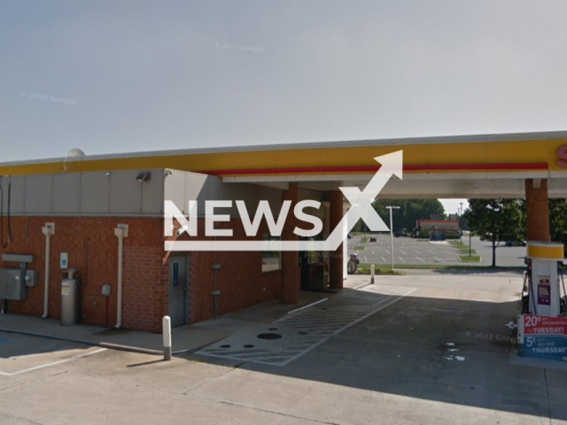 Image shows the Dorsey Shell gas station located at 1356 Dorsey Road in the community of Hanover, in Baltimore County, Maryland, USA, where the ticket was purchased, undated photo. A 21-year-old man won  USD 50,000 (GBP 40,595) on the lottery. Note: Photo is a screenshot from Google Maps. (Google Maps/Newsflash)