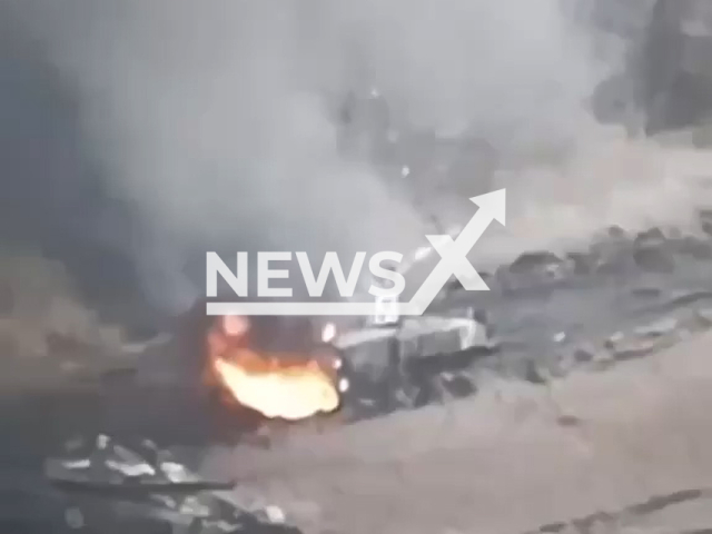 Picture shows destroyed Russian tanks by the fighters of the 72nd separate mechanized brigade in Ukraine in undated footage. The footage released by the Ground forces on Thursday Jan. 26, 2023.
Note: Picture is screenshot from video. (@UkrainianLandForces/Newsflash)