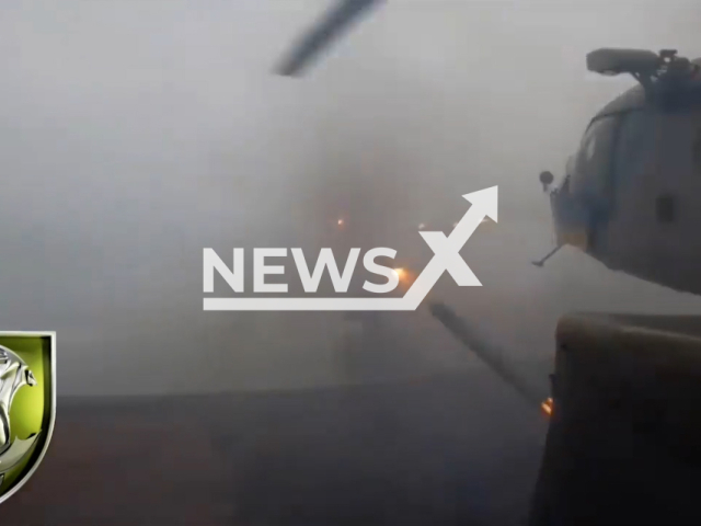 Ukrainian attack helicopter fires missiles at Russian military positions in Ukraine in undated footage. The footage released by the 12th separate brigade of army aviation named after Corporal General Viktor Pavlenko on Monday, Jan. 30, 2023.
Note: Picture is screenshot from video. (@12o.br.AA/Newsflash)