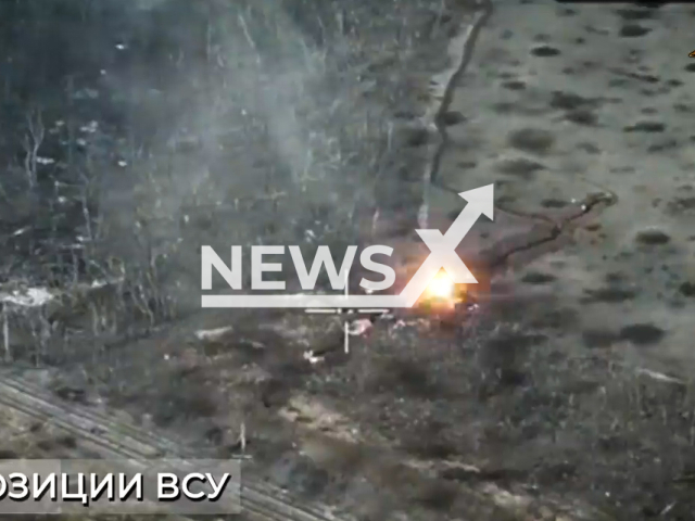 DPR artillery hits Ukrainian military shelter in Ukraine in undated footage. The footage released by the People's Militia of the DPR on Wednesday, Feb. 1, 2023.
Note: Picture is screenshot from video. (@nm_dnr/Newsflash)