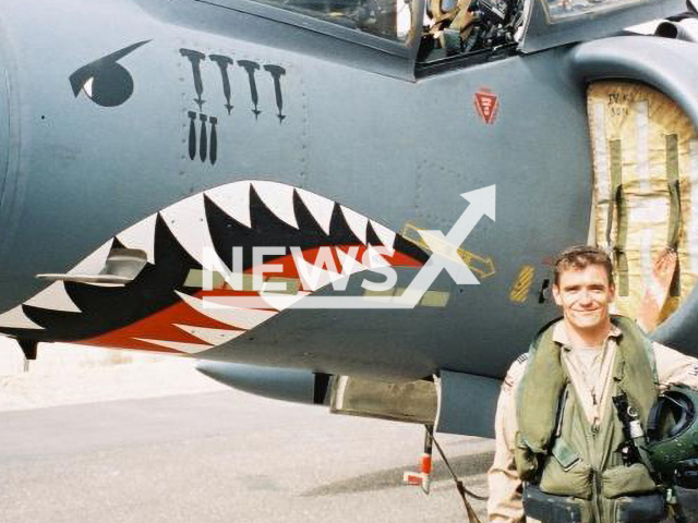 Dave Ashley, 50, British pilot, died in the accident. 
Note: Private photo.  (CEN)