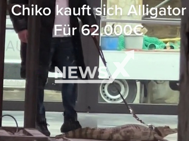 Image shows lottery winner Kursat Yildirim, 42, nicknamed Chico, in undated photo. The 42-year-old man from the city of Dortmund, in Germany, denied that he bought an alligator worth EUR 62,000 (GBP 54,800). Note: Photo is a screenshot from a video. (Newsflash)