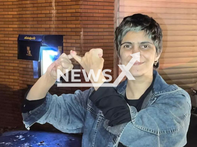 Photo shows Marzieh Amiri, undated. The Iranian journalist was allegedly accused of cutting her hair short. Note: Picture is private (@saamiiraamiri/Newsflash)