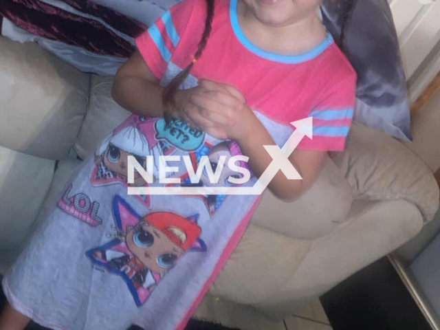 Maleena Faith Valdez who died after SUV plowed through a playground at a DeSoto County day care in Arcadia, Florida and hit her in March 2022. You might consider blurring the photo of the child. Note: Private photo(@savannah.valdez.1232/Newsflash).