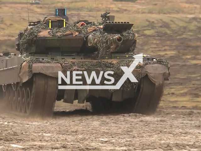 Image shows a Puma infantry fighting vehicle (IFV), undated photo. A dozen German troops were severely injured after two Puma infantry fighting vehicles crashed during an exercise in a military training area in eastern Germany, on Wednesday, Feb. 2, 2023. Note: Photo is a screenshot from a video. (Newsflash)