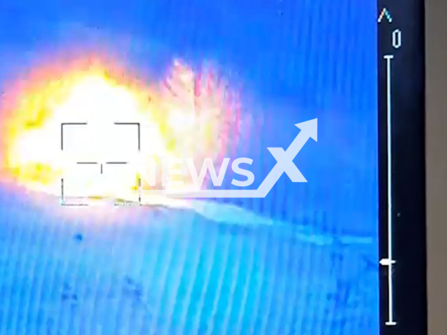 Ukrainian fighters from the 46th separate airmobile brigade destroy Russian BMP in Ukraine in undated footage. The footage released by the 46th Separate Aeromobile Brigade on Friday, Feb. 03, 2023. Note: Picture is screenshot from a video. (@oaembr46/Newsflash)