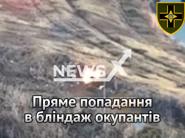 Ukrainian gunners hit the Russian dugout forcing the surviving soldiers to flee in Ukraine in undated footage.
The footage was released by the Izyum separate territorial defense battalion on Sunday, Feb. 5, 2023.
Note: Picture is screenshot from a video. (@izumbatallion/Newsflash)