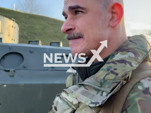 Image shows Avi Motola, 47, from the town of Schaffhausen, in Switzerland, undated photo. He is fighting as a sniper in the Ukraine. Note: Photo is a screenshot from a video. (Newsflash)