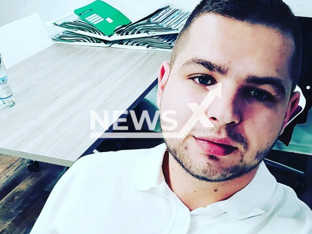 Dervis Burekovic, 26, poses in undated photo. He reportedly drugged elderly patients and robbed them later in the city of Wuppertal, in North Rhine-Westphalia, Germany. Note: Private photo. (@burekovicdervis/Newsflash)