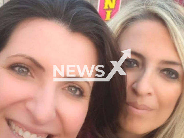 Photo shows Rossella Di Fuorti (left) with her sister, Ines, undated. Rossella Di Fuorti reportedly died after eating sushi on her birthday in Soccavo, Italy, Thursday, Feb. 9, 2023. Note: Picture is private (@ines.difuorti/Newsflash)