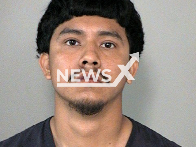 Gendri Aguillon, 25, poses in undated photo. He was arrested after  giving police false statement saying his 4-year-old shot in road rage incident in Katy, Texas, USA, on Thursday, Feb. 9, 2023. 
Note: Police photo. (Fort Bend County Sheriff's Office/Newsflash)