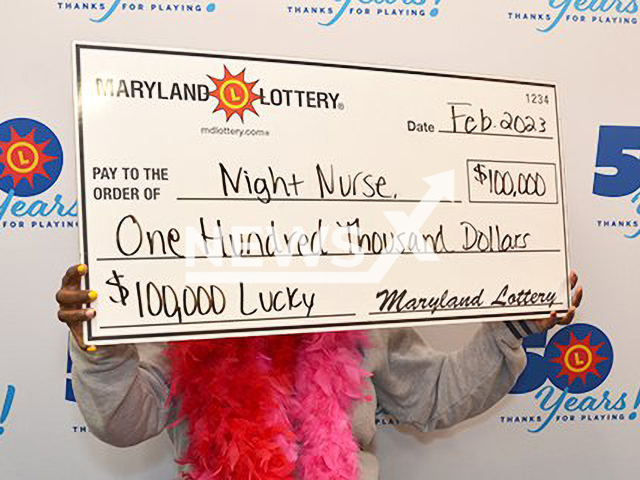 Image shows the winner nicknamed as Night Nurse, from the community of Pikesville, in Maryland, USA, undated photo. She won USD 100,000 (GBP 82,932) on the lottery in February 2023. Note: Licensed content. (Maryland Lottery/Newsflash)