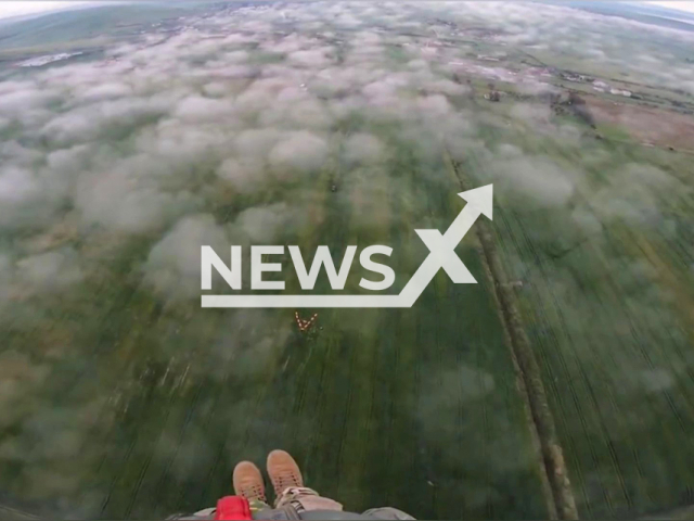 Paratroopers jump with partners on airborne exercise near Bizerte, Tunisia, March 2022. Note: Photo is a screenshot from the video (@DVIDSHub/Newsflash)