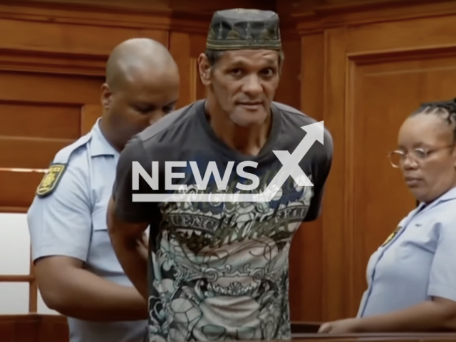 Photo shows Moehydien Pangaker, undated. Western Cape High Court sentenced Moehydien Pangaker to nine life terms Tuesday, Feb. 14, 2023. Note: Picture is a screenshot from a video (Newsflash)