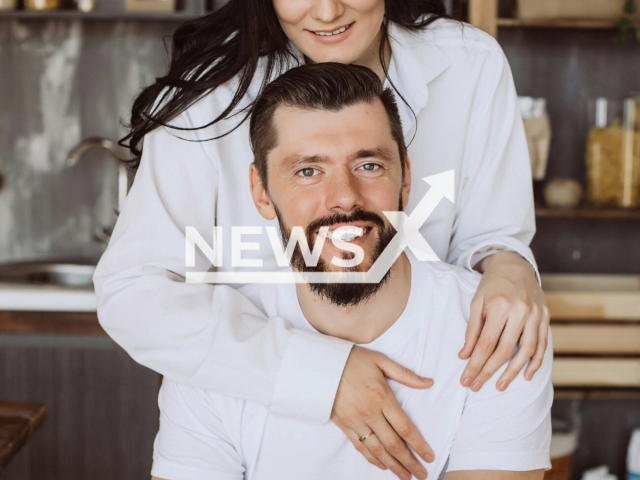 Photo shows Daria Martynenko with her husband Andrey Martynenko, undated. She died after the helicopter she was in crashed in Yuzhno-Sakhalinsk, Sakhalin, Russia, Friday, Feb. 17, 2023. Note: Picture is private (Andrey Martynenko/Newsflash)