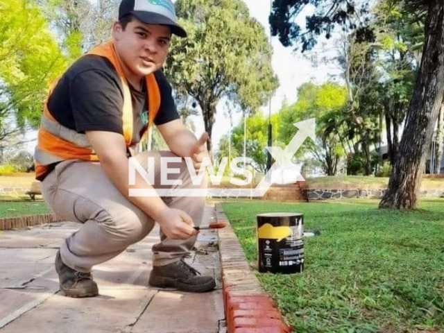 Photo shows Armando Suarez, undated. He reportedly died after being crushed by the garbage collection truck that his father was driving in Misiones, Argentina, Sunday, Feb. 19, 2023. Note: Picture is private (Armando Suarez/Newsflash)