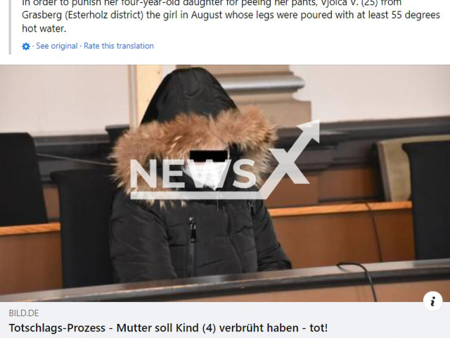 Images shows Vjolca V., 25, undated photo. She allegedly killed her four-year-old daughter in the municipality of Grasberg, in the district of Osterholz, in Lower Saxony, Germany, in August 2022. Note: Photo is a screenshot from a post. (Newsflash)