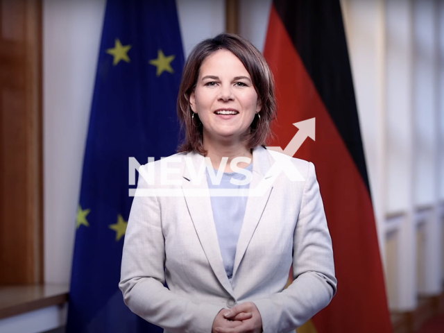 Photo shows Annalena Baerbock, undated. Annalena Baerbock is a German politician of the Alliance 90/The Greens party serving as Germany's minister for foreign affairs since 2021. Note: Picture is a screenshot from a video (Newsflash)