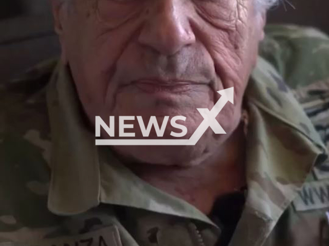 Picture shows World War II veteran in undated footage. The veteran shared thoughtful advice to the younger generation. Note:Picture is screenshot from a video. (@usarmy/Newsflash)