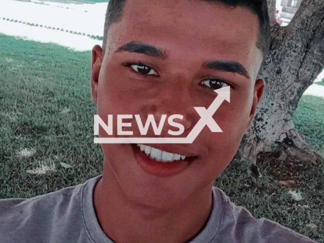 Kayo Silva, 17, poses in an undated photo. He died after being struck by lightning in the rural area of Cumari, Goias in Brazil. Note: Private photo. (Newsflash)