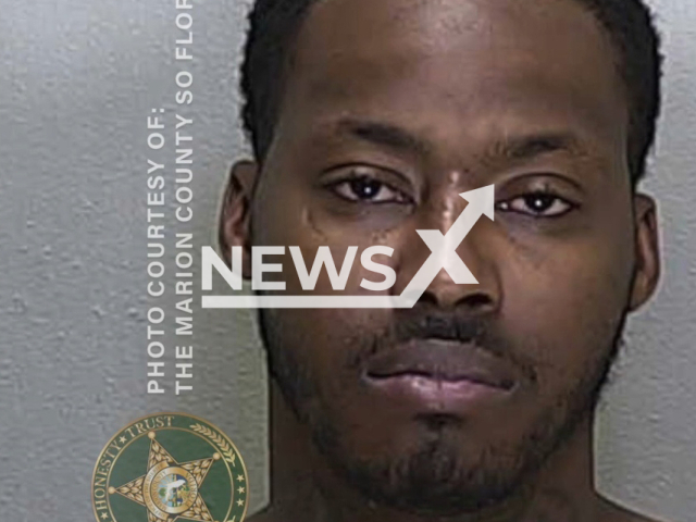 Chadrick Ruffin, 33, poses in an undated photo. Ruffin was arrested in Marion County, Florida, on Sunday, Feb. 19, 2023. Note: Picture is a screenshot from a video (@MCSONews/Newsflash)