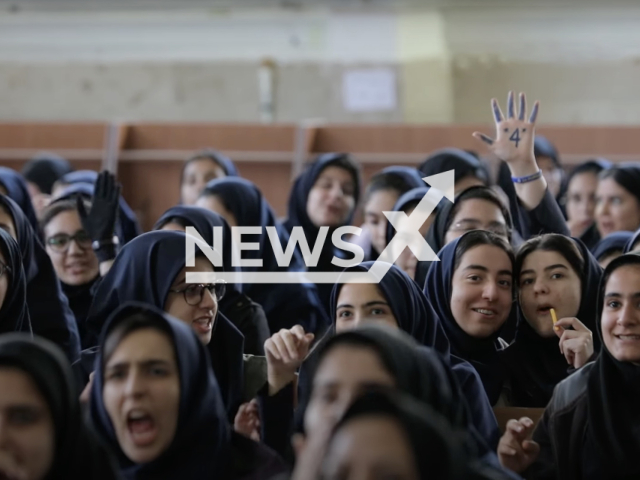 Photo shows an illustrative image of Iranian girls, undated. Hundreds of schoolgirls have fallen sick and have been hospitalized in Iran’s holy city of Qom, with some parents and officials suspecting they were poisoned. Note: Picture is a screenshot from a video (Newsflash)