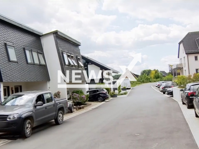 Image shows the house where offender Marcus R., 45, lived, undated photo. He was sentenced to 14 years and six months in jail in the city of Cologne, Germany. Note: Photo is a screenshot from a video. (Newsflash)