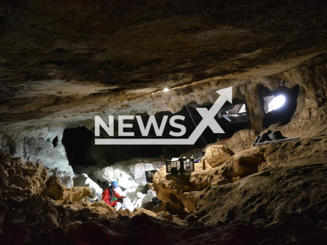 Image shows an overview of Cueva de Malalmuerzo, near the city of Granada, in southern Spain, undated photo. Researchers recovered genomic data from a 23,000-year-old individual who lived during the Ice Age. Note: Licensed content. (Pedro Cantalejo/Newsflash)