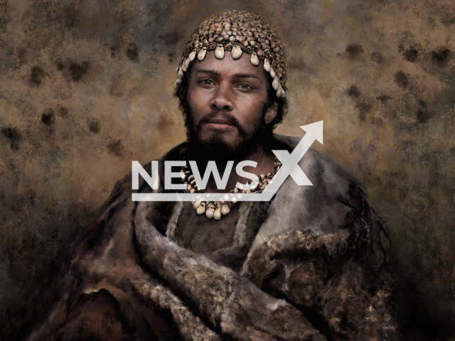 Image shows a reconstruction of a hunter gatherer associated with the Gravettian culture (32,000-24,000
years ago), undated photo. It was inspired by the archaeological findings at the Arene
Candide site, in Italy. Note: Licensed content. (Tom Bjoerklund/Newsflash)