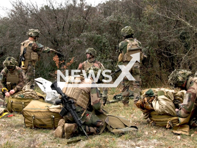 Soldiers conduct Exercise Orion in undated footage. Exercise Orion is France's biggest military exercise in decades. Note: Picture is a screenshot from a video (Natochannel/Newsflash)