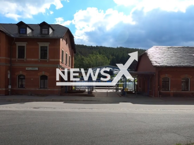 Image shows the Johanngeorgenstadt station, in Saxony, Germany, undated photo. A man, aged 30, from the city of Leipzig, in Saxony, Germany, was caught smuggling crystal meth in his underwear on Feb. 27, 2023. Note: Photo is a screenshot from a video. (Newsflash)