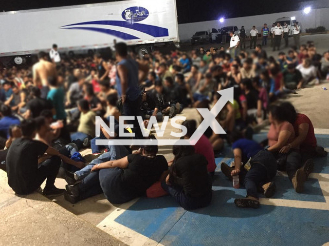 Photo shows hundreds of migrants mostly from Guatemala, found inside an abandoned truck trailer in the eastern Mexican state of Veracruz, undated. Mexican authorities found out that 103 of the migrants were unaccompanied minors. Note: Photo is from the National Migration Institute of Mexico (National Migration Institute of Mexico/Newsflash)