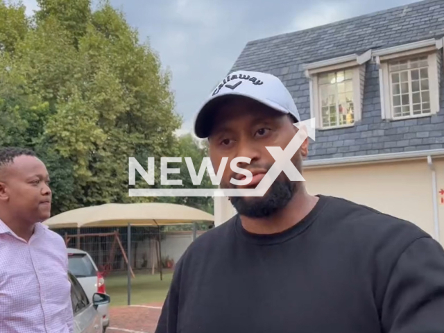 Picture shows  victim's father Ntaote Mokhele, undated. Kganya Mokhele, 2, died after a bookshelf fell on top of him  at Little Ashford pre-school in Bedfordview, South Africa, on Tuesday, March, 7, 2023.  Note: Photo is a screenshot from a video. (Newsflash)