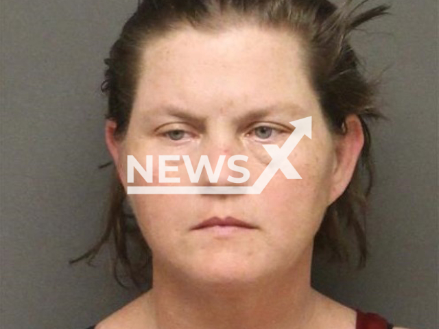 Photo shows Amber-Leah Valentine, undated. Amber-Leah Valentine, 41, and Jon Imes, 41, allegedly discarded their 16-year-old son and claimed he ran away from home in Mohave County, Arizona, USA. Note: Photo is from the Mohave County Sheriff's Office (@MohaveCountySheriffsOffice/Newsflash)