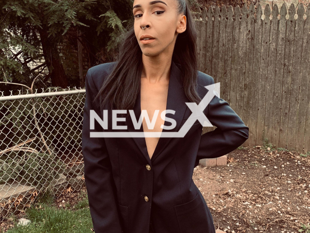 Angielly Dominguez, 27, (pictured)  shot younger sister, Omelly Dominguez, 21, in the head after driving her boyfriend’s car to Little Ferry, New Jersey with a trunk full of guns on the 22nd of March 2022.Note: Private photo. (Angielly Dominguez/Newsflash)