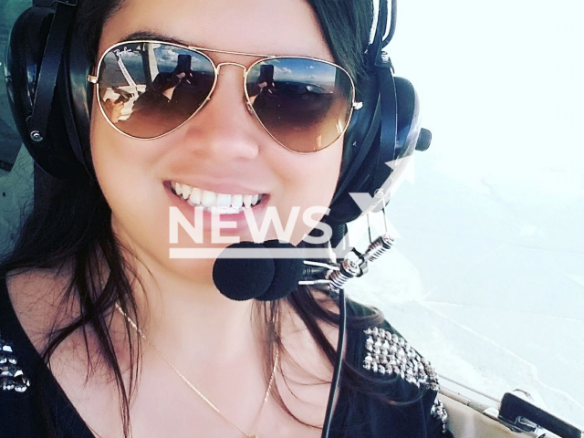 Flight instructor, Laura Graziella Trigueiro Botelho, poses in an undated photo. Laura was on the plane that crashed in Goiania, Brazil, and she died on Wednesday, March 1, 2023. Note: Private photo. (Laura Trigueiro/Newsflash)