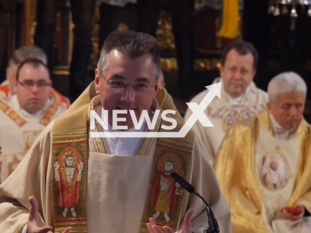 Image shows pastor Peter Wagner, aged 56, undated photo. He is on trial for sexual abuse of minors in the municipality of Pfaffenhofen an der Ilm, in Bavaria, Germany. Note: Photo is a screenshot from a video. (Newsflash)