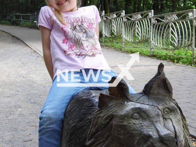 Picture shows Inga Gehricke, at 5-years-old, now 13,  before she disappeared in May, 2015.  Police uncovered  investigation errors, including evidence of a convicted pedophile that were allegedly not    followed thoroughly enough and files lost.   Note: Police photo. (Polizeidirektion Sachsen-Anhalt Nord/Newsflash)