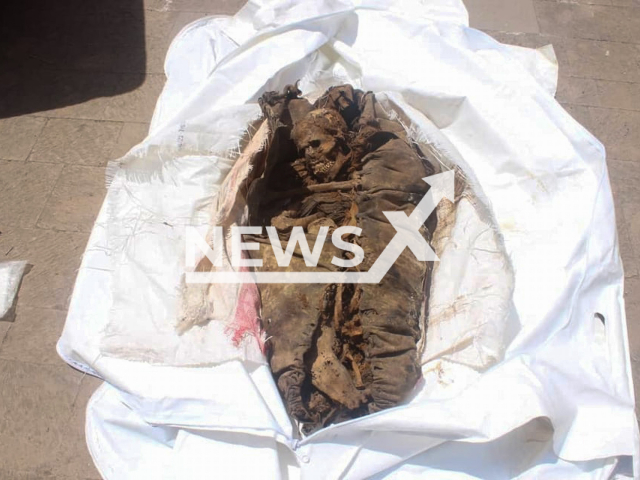 Photo shows a 2,000-year-old mummy, undated. It was found in the garbage in Sanaa, Yemen. Note: Photo is from The General Authority for Antiquities and Museums of the Republic of Yemen (YEMENGOAM/Newsflash)