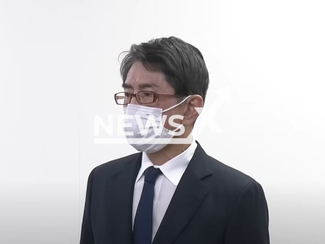 Picture shows Makoto Yamada, 70,  during his apology, undated. He  was found dead and it is  believed to have benn  suicide in Chikushino, Japan, on Sunday, March 12, 2023. 
 Note: Photo is a screenshot from a video. (Newsflash)