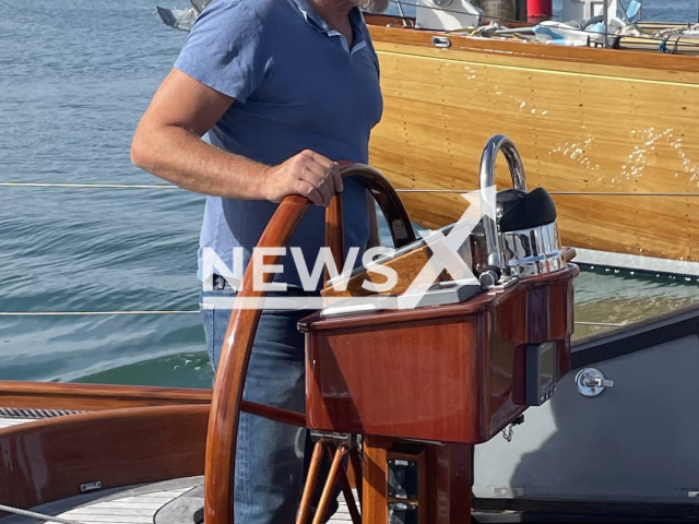 Image shows Dr Tim Rose, aged 53, undated photo. The man from the city of Leipzig, in Germany, bought the yacht from James Bond's 'Casino Royale' in 2006. Note: Private photo. (Newsflash)