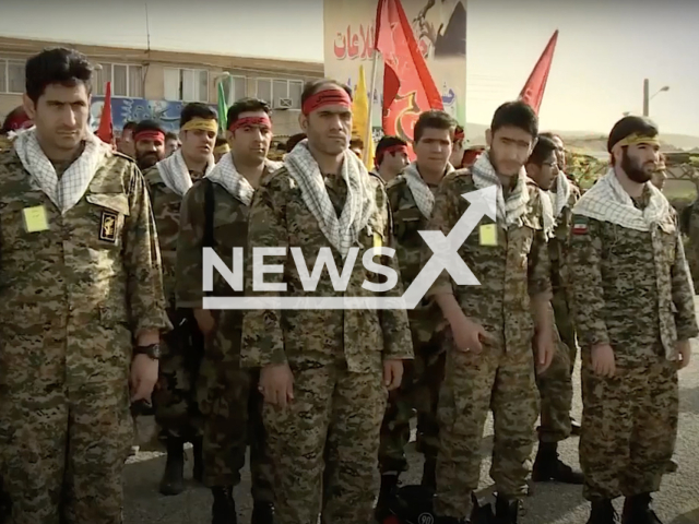 Photo shows an illustrative image of the members of Basij, undated. Basij is one of the five forces of the Islamic Revolutionary Guard Corps (IRGC) of Iran. Note: Picture is a screenshot from a video (Newsflash)