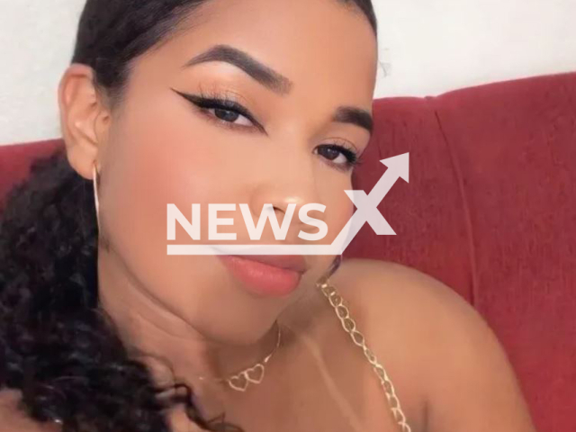 Emily Bispo da Cruz, 20, poses in undated photo. She was stabbed by her ex-boyfriend Antonio Aluizio da Conceicao Marciano, 20, in front of 4-year-old son in Cuiaba, Brazil, on Thursday, March, 16, 2023. Note: Private photo.  (Newsflash)