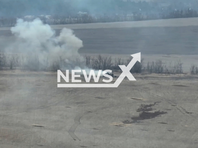 Russian forces destroy Ukrainian military equipment and thwarted their attack in the Zaporozhye region in Ukraine in undated footage. The footage was released by the Russian MoD on Monday, Mar. 20, 2023. Note: Picture is a screenshot from a video (Ministry of Defense of Russia/Newsflash)