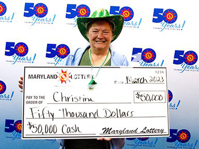 Christina from Baltimore County, Maryland State, USA, poses in undated photo. She won USD 50,000 (GBP 41,002) on the lottery in March 2023. Note: Licensed content. (Maryland Lottery/Newsflash)