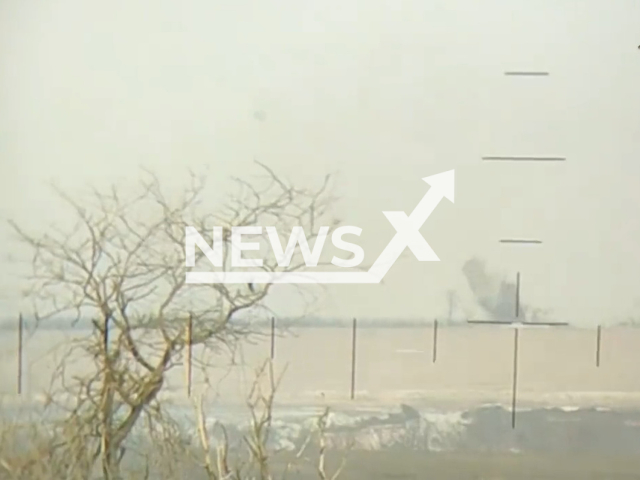 DPR Artillery destroy Ukrainian military positions with "Krasnopol" guided missiles in Ukraine in undated footage. The footage was released by the Russian MoD on Tuesday, Mar. 21, 2023. Note: Picture is screenshot from a video (@nm_dnr/Newsflash)