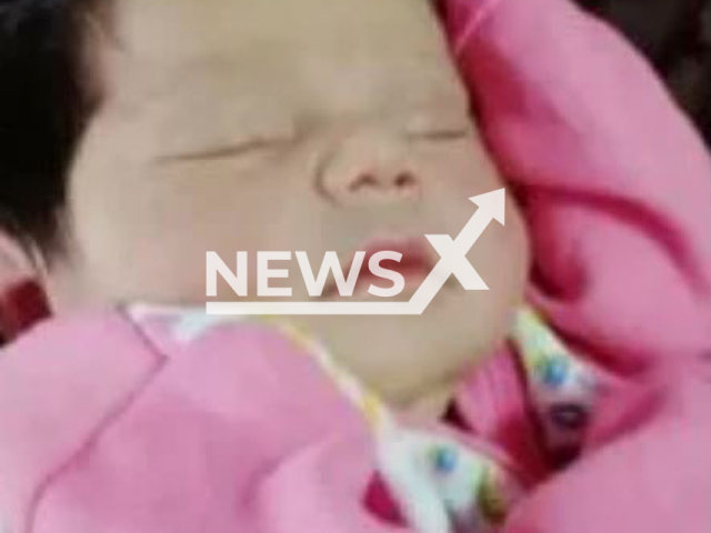 Picture shows newborn  Aimara Abril, undated. She was stolen from her crib in a room at the hospital and was found hours later,  in  La Matanza, Argentina, on Saturday, March 18, 2023. Note: Private photo.  (Newsflash)