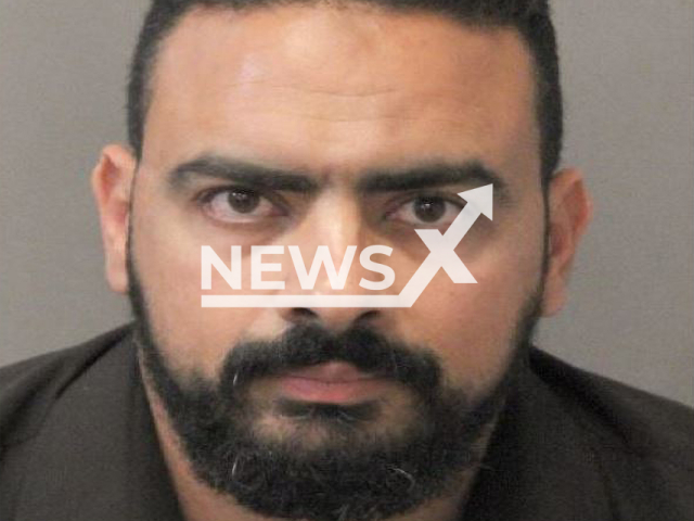 Amr Kotb, aged 38, poses in undated photo. He was arrested for abandoning a child in the city of Cypress, Texas State, USA, on Mar. 16, 2023. Note: Licensed content. (Mark Herman, Harris County Constable Precinct 4/Newsflash)