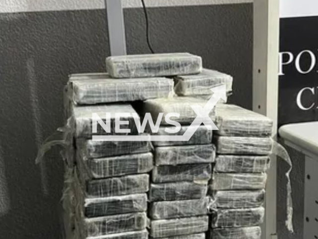 Picture shows 105 bricks of cocaine, undated. Police seized the drugs from a 29-year-old man with more then 100 kilogrames of it hidden under his bed in Guaruja, Brazil, on Friday, March, 17, 2023. Note: Police photo. (Policia Civil/Newsflash)